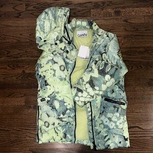 Ganni Small Green Winter Puffer